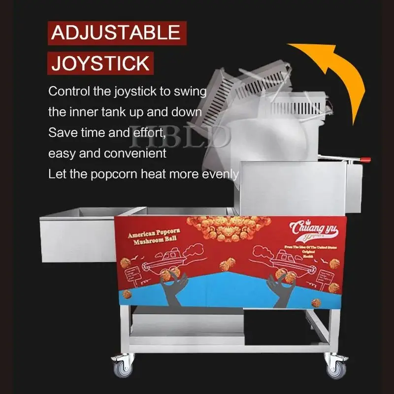 

Лучшая промышленная и коммерческая машина для попкорна, автоматическая газовая электрическая нагревательная машина для производства попкорна с карамелью