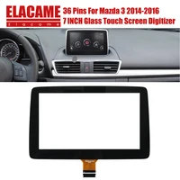 Para 2014-2016 Mazda 2 3 Axela CX-3 MX-5 TM070RDZ38 BHP1611J0D HCY-CTP7088-A0 7 pulgadas 36 pines Panel digitalizador de pantalla táctil de cristal