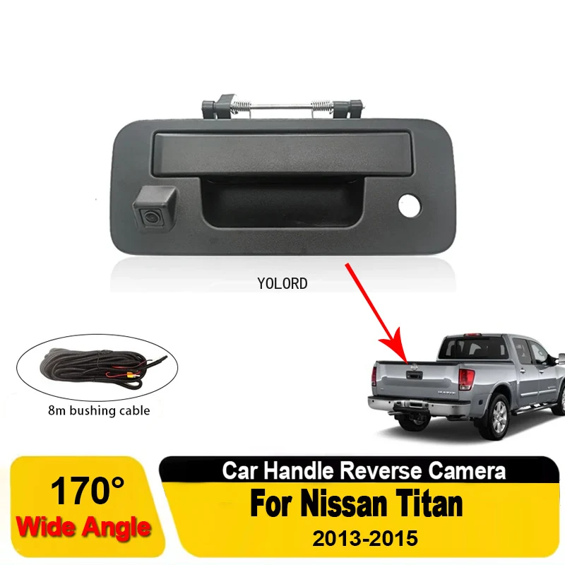 

AHD 1080P NTCS пикап, ручка задней двери, камера заднего вида для Nissan Titan 2013-2015, водонепроницаемая резервная камера ночного видения