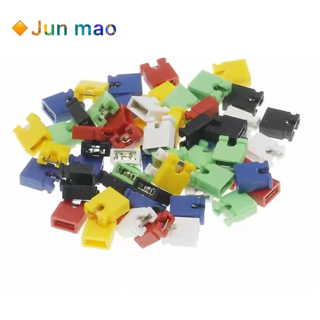 

60 шт., цветной контактный разъем, стандартные компьютерные перемычки, разъем 2,54 мм, 3 1/2, жесткий диск, материнская плата, карта расширения