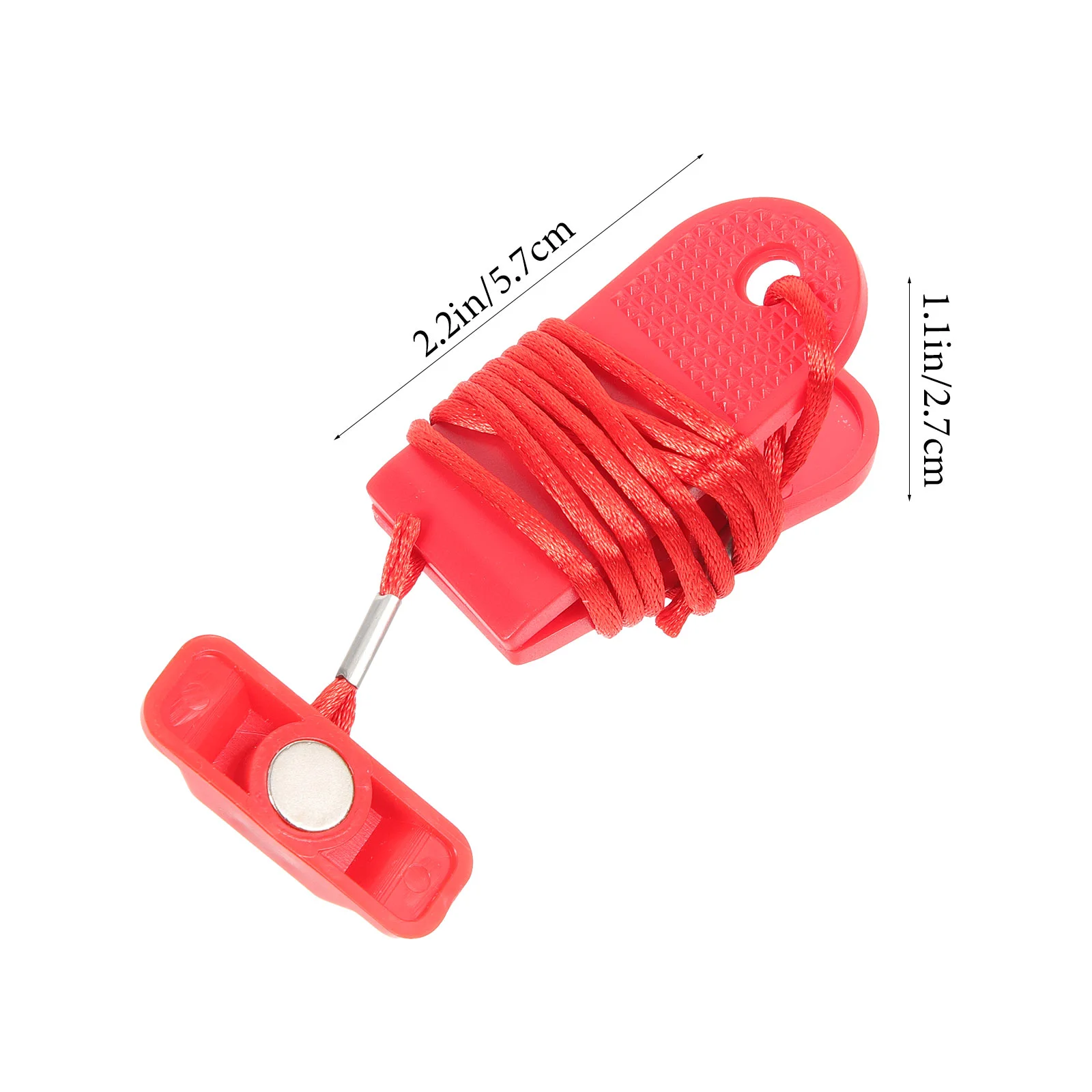 Treadmill Emergency Stop Magnetic Key 15x40 Red ABS Material Safety Brake Lock Equipment Accessories