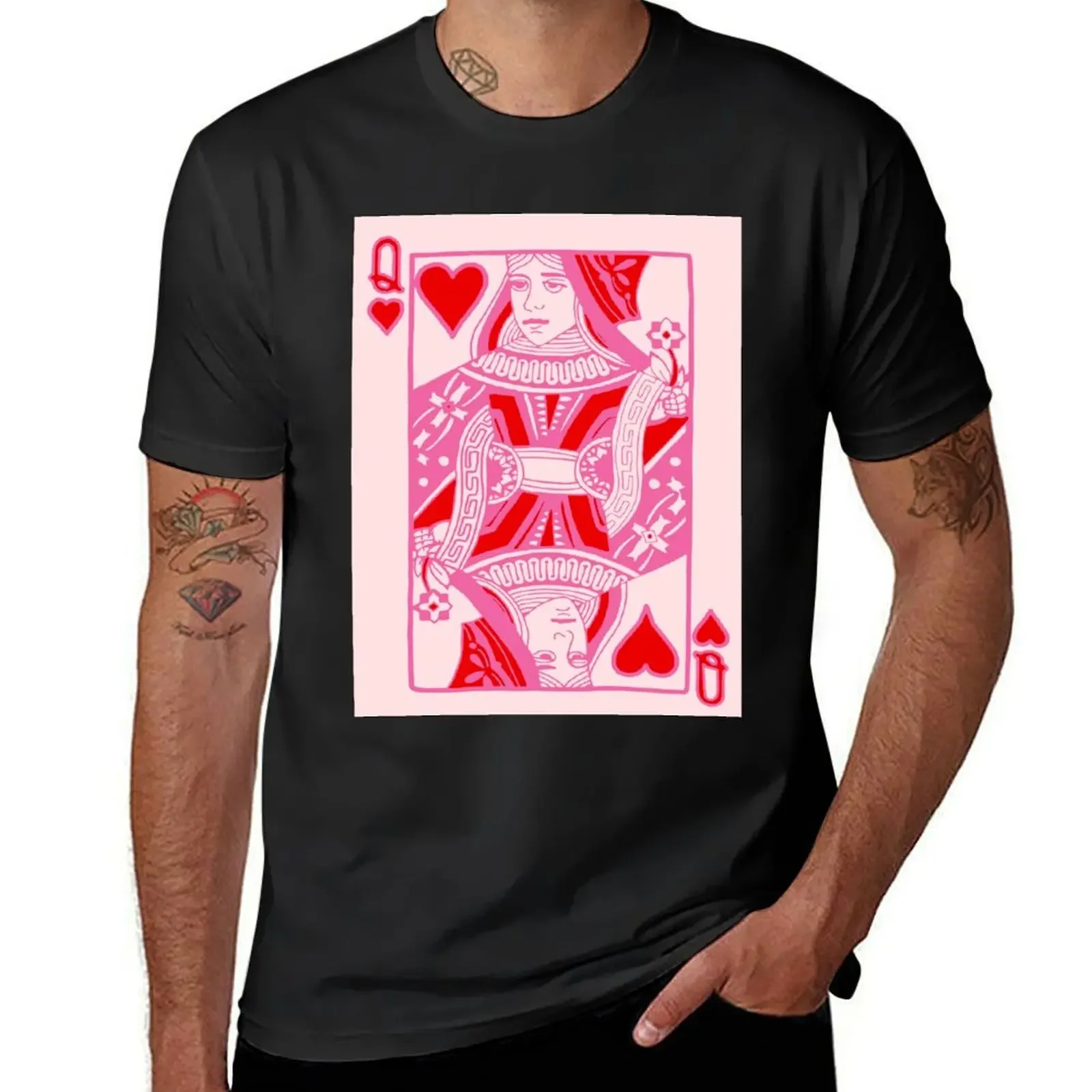 

Queen of Hearts in Pink T-Shirt shirts graphic tees vintage t shirts Louboutins funny t shirts for men