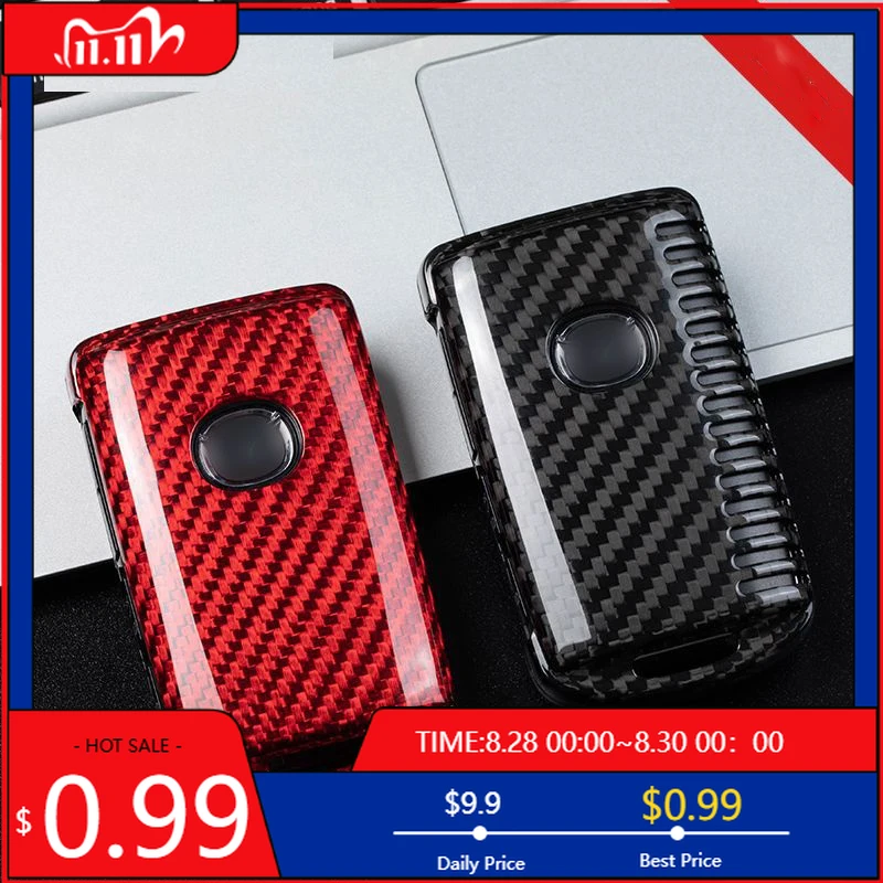 

Внутренние наклейки из настоящего углеродного волокна, чехол для дистанционного ключа автомобиля, чехол для Mazda 3 Alexa CX-30 CX30 CX5 CX 5 CX-5 CX8 CX9 CX4