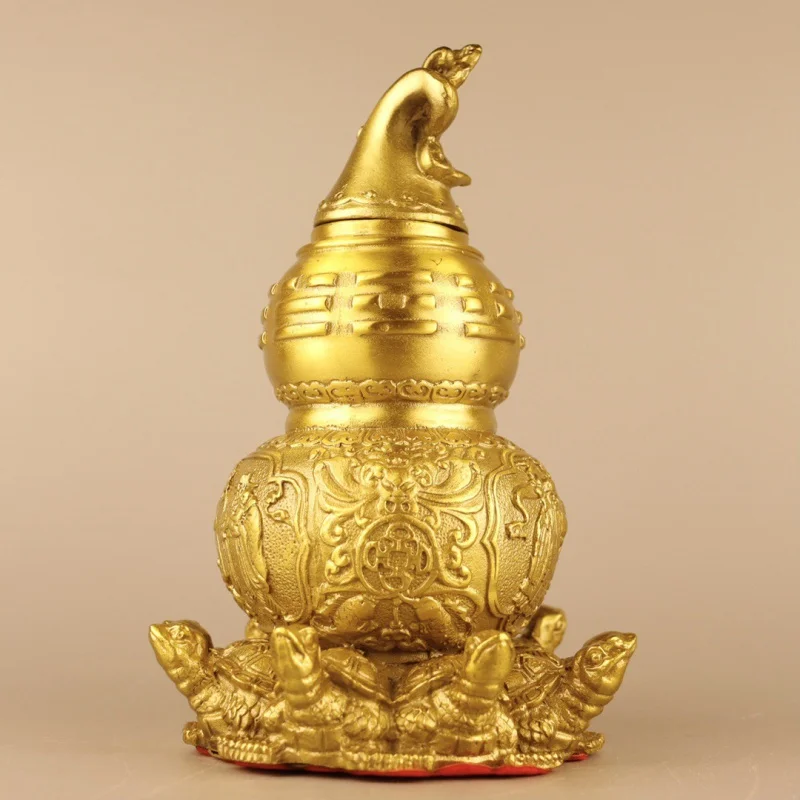 Brass Fu Lu Ornaments Copper Nine Turtle Gourd Three Immortals Fu Lu Shou Home Decorative Creative Gifts & Crafts Batch