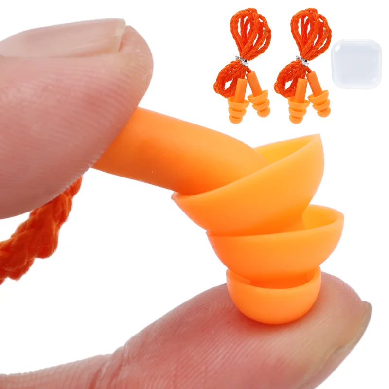 Tampões De Silicone Macio Impermeável Natação Ear Plugs Reutilizável Redução De Ruído Sleeping Ear Plugs Proteção Auditiva para o Trabalho