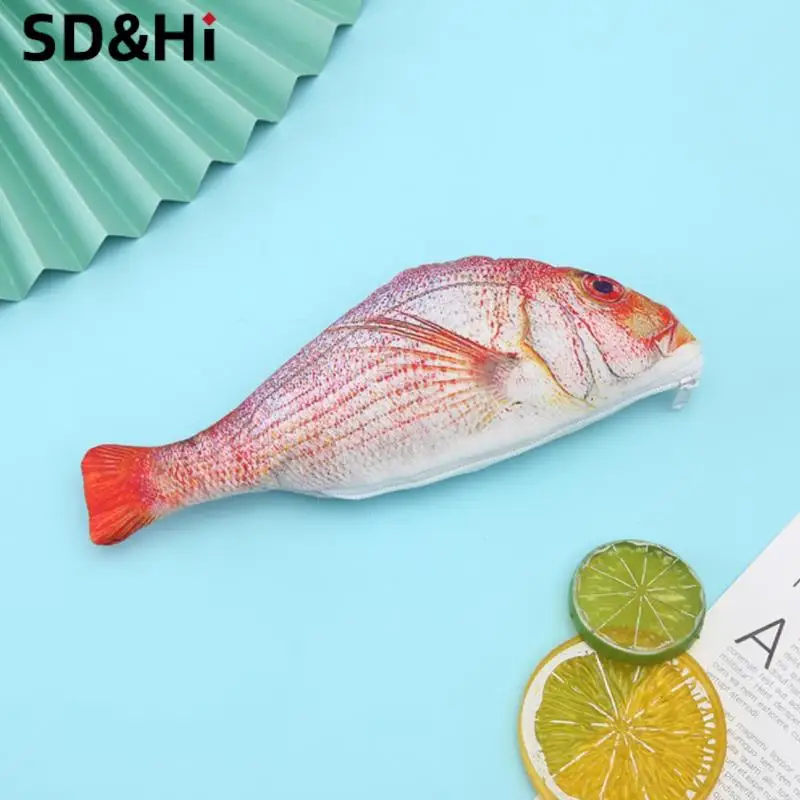 1Pc Fun Creatieve Vis Potlood Doos Grote Capaciteit Upgrades Pen Case School Gift Pen Zak Schoolbenodigdheden