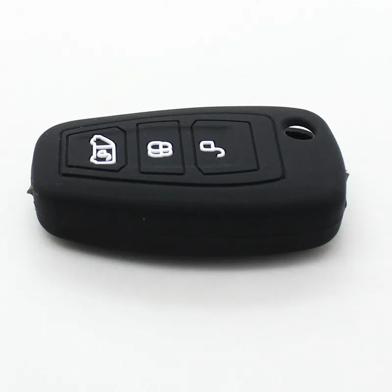 Xinyuexin Silicone Remote Key Cover for Ford Tourne Transit /Transit Custom 2015 2016 3 Button Protection Holder Car Accessories