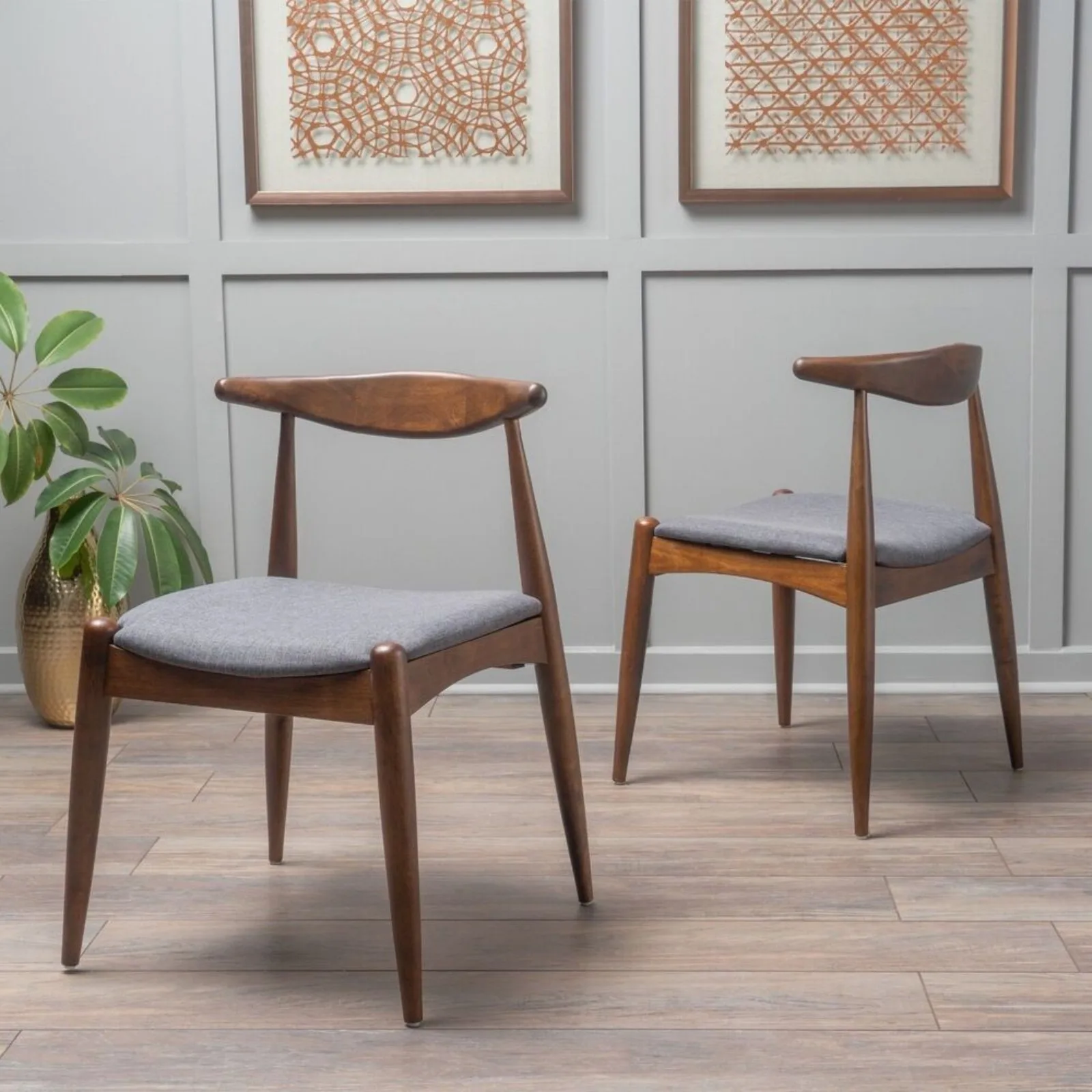 

US Mid Century Modern Dining Chairs (Set of 2)