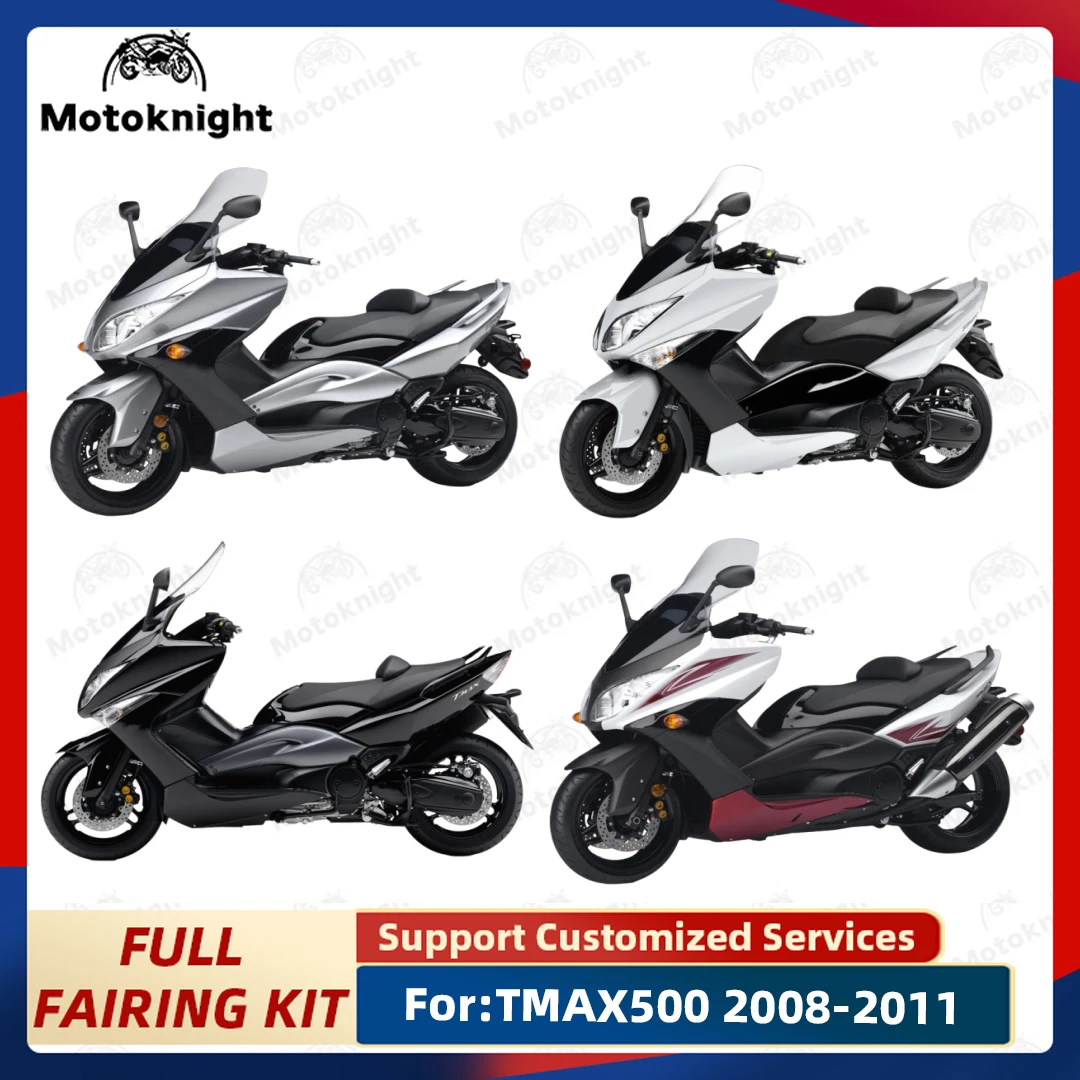 Motorcycle Fairing Kit Fit For YAMAHA TMAX500 2008 2009 2010 2011 Full Set Fairings Painted Bodywork New ABS Plastic