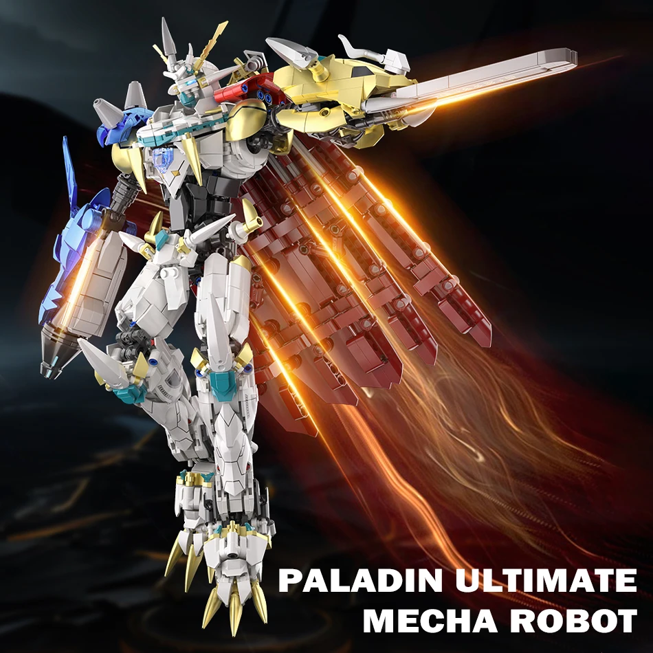 

MOC Technical Paladin Ultimate Mecha Building Blocks Bricks Anime Mechanical Armor Robot Figures Toys Ornaments Kids Adults Gift