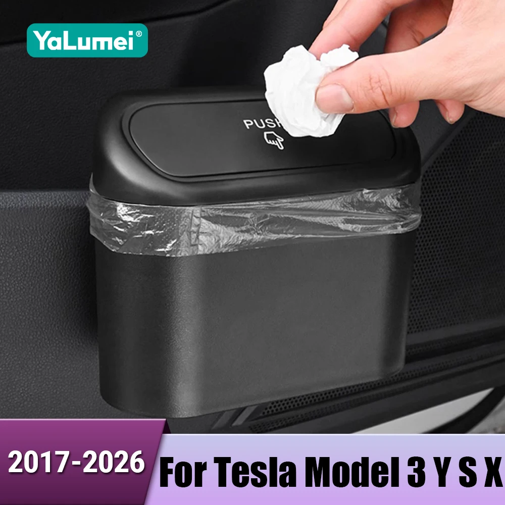 Auto Hängen Müll Box Mülleimer Tragbare Für Tesla Modell 3 Y S X 2017 2018 2019 2020 2021 2022 2023 2024 2025 2026 Zubehör