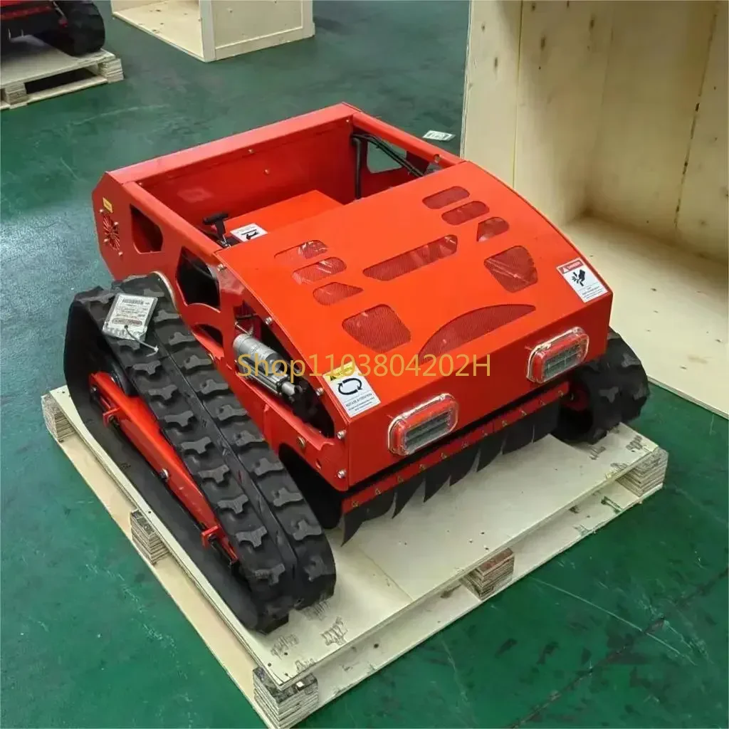 

Remote Control Lawn Mower Crawler All Terrain Slope Mowing Machine Tracked Radio Controlled Grass Cutter Robotic Mowers