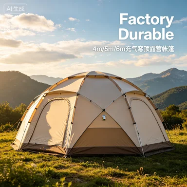 Luxury Inflatable Air Tent Waterproof Quick Setup Outdoor Blow up Tent for 3-4 People with Pump