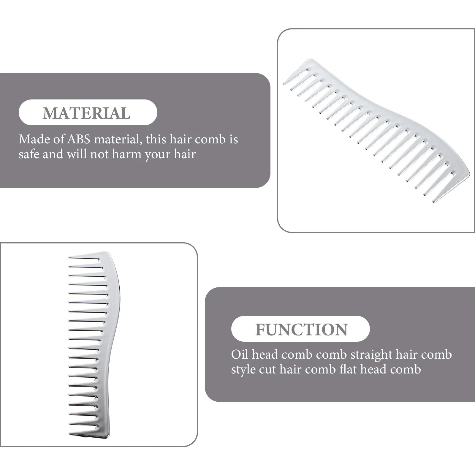 

Мужская расческа для укладки волос с широкими зубьями, расческа для влажной и сухой парикмахерской, материал премиум-класса, безопасный парикмахерский инструмент для гладкой кожи головы
