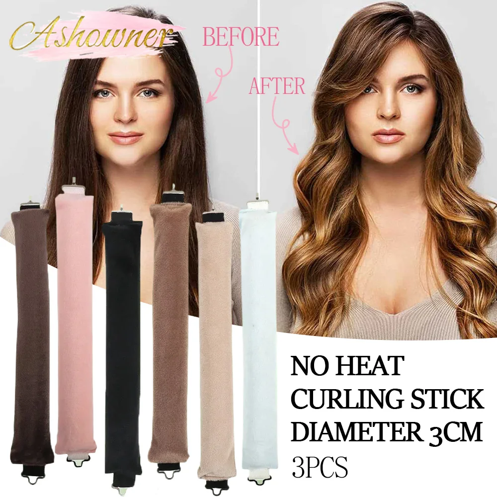 Heatless Curling Rod Headband Lazy Curler Sleep Hairdresser Women Hairdressing Tools Foam Rollers Hook Type Hair Rod Strap