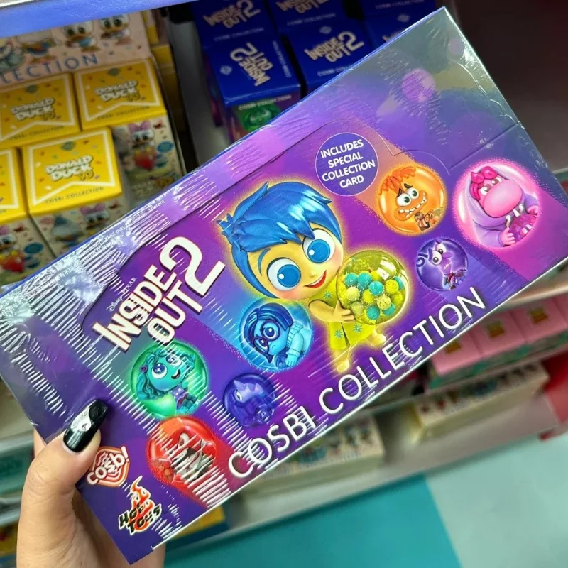 Original Pixar Inside Out 2 Blind Box Figures Joy Sadness Anger Disgust Cosbi Collectible Figurine Doll Holiday Birthday Gifts