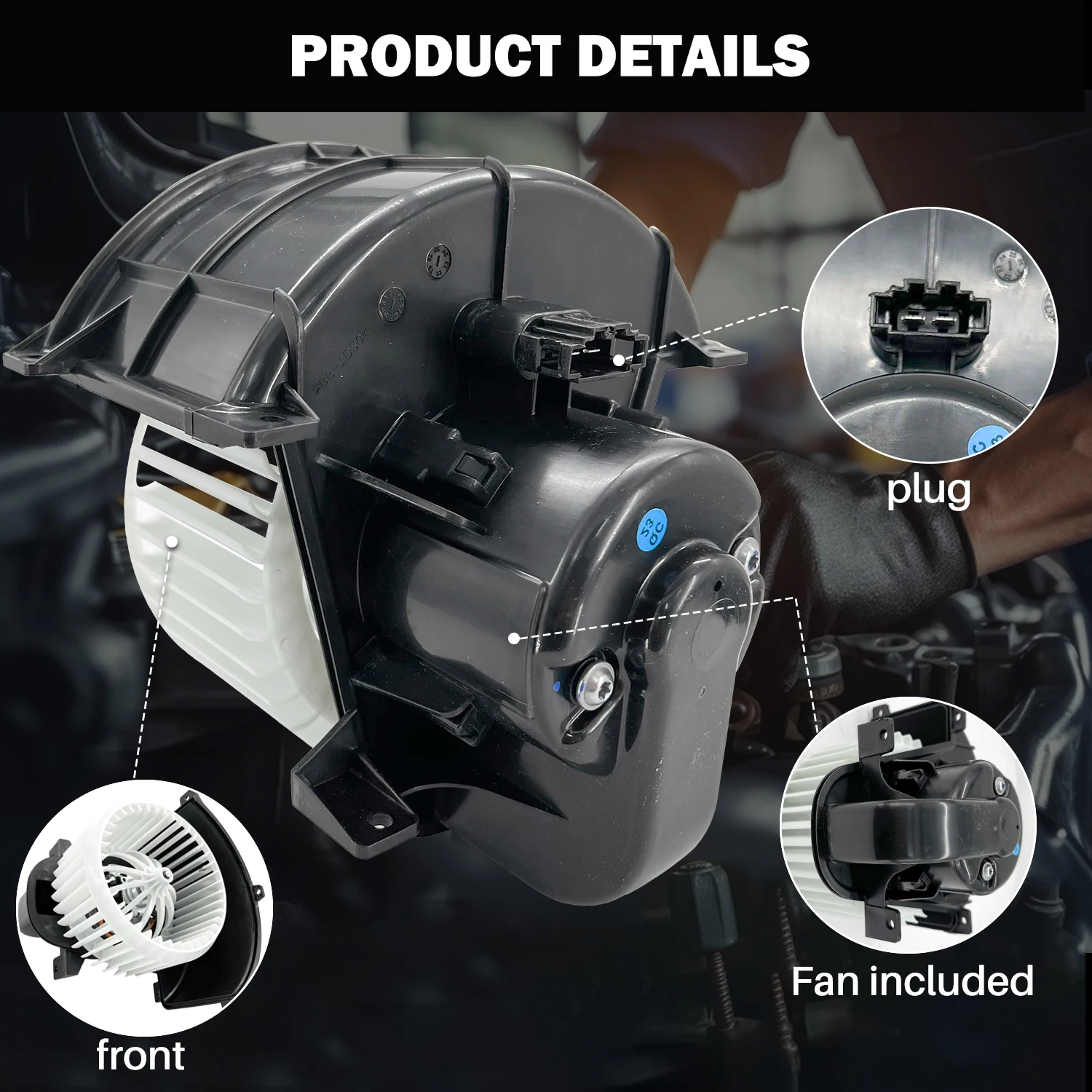 Treeligo تكييف الهواء A/C منفاخ الحرارة مروحة المحرك Prats لفولكس واجن طوارق 3.0 3.6 4.2 5.0 4.9 3.2 لأودي Q7 3.6 3.0 4.2