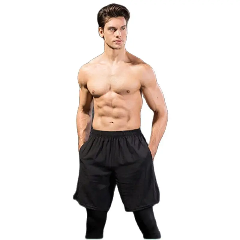 Men Basketball Running Cycling Sports Shorts Fitness Boy Football Pants Workout Outdoor Yoga Gym Training Black Zipper Pocket