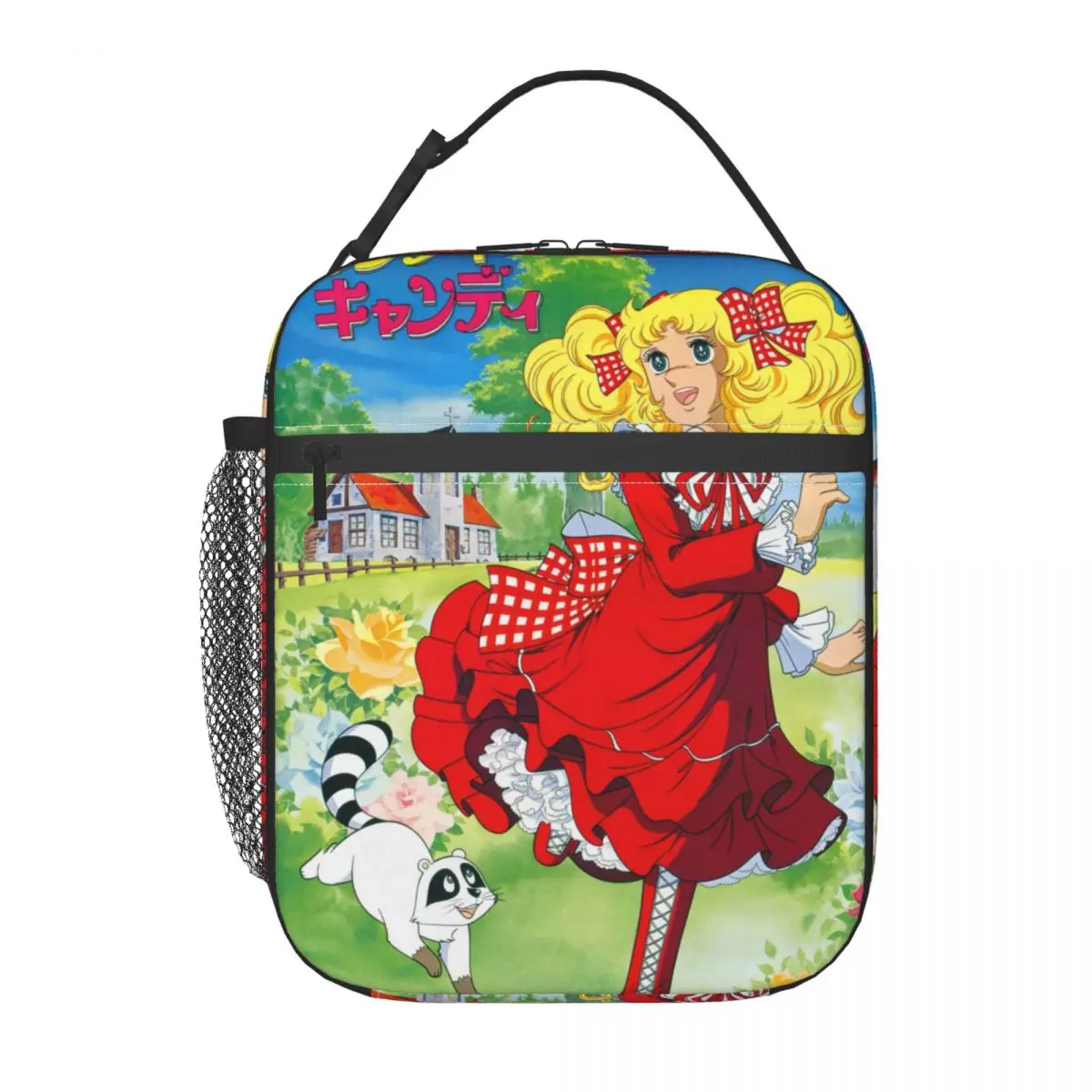 Girls Comics Animation Candy Candy Resuable Lunch Boxes for Women Leakproof Thermal Cooler Food Insulated Lunch Bag Children