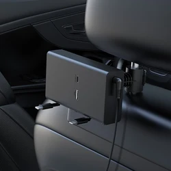 Multifunctional Car Phone Charger Car Rear Seats Retractable Quick USB Charger for iPhone Xiaomi Huawei