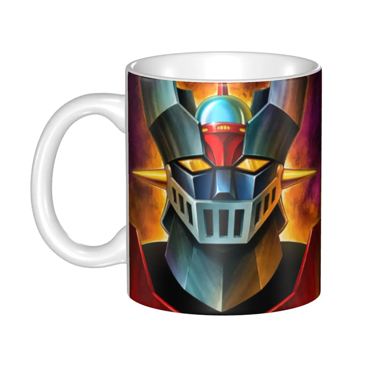 DIY UFO Robot Grendizer Goldorak Ceramic Mug Custom Mazinger Z   Coffee Cups Creative Gift