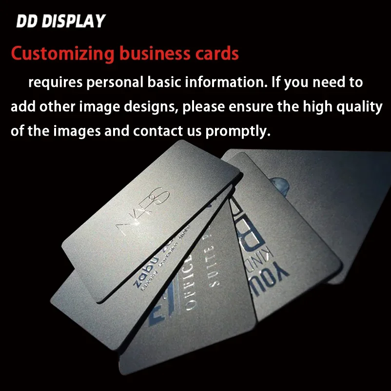 DD 200pcs Free Design PVC Business Card Custom Pvc Cards with Logo Printing Commission Postcards DIY 86mm*54mm Carte 0.76mm