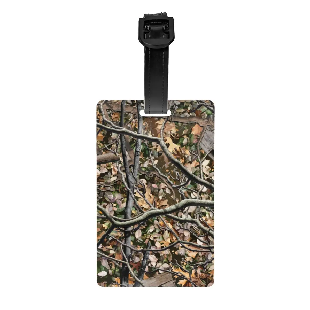 

Custom Hunting Camo Tree Camouflage Pattern Luggage Tag Custom Baggage Tags Privacy Cover Name ID Card