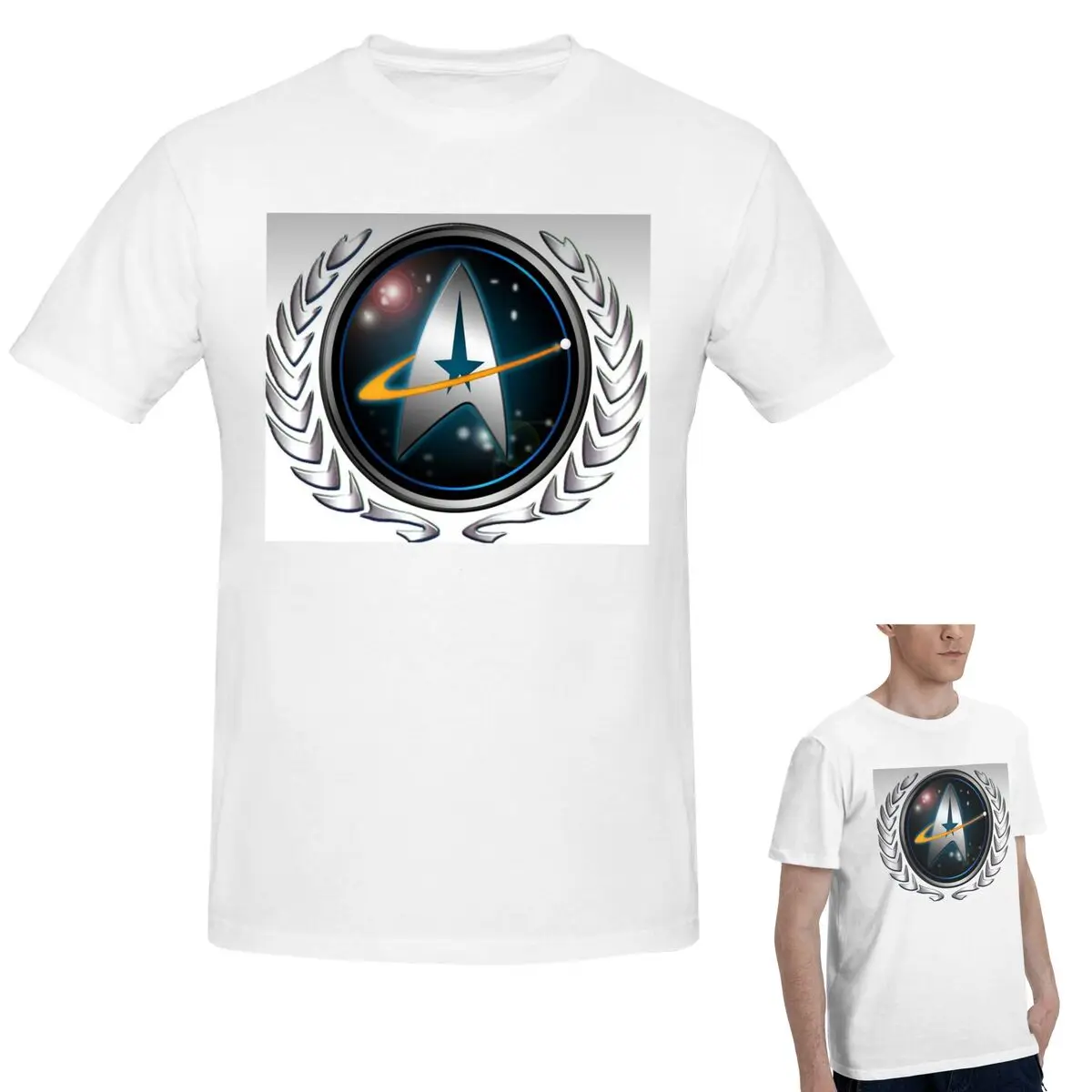 

100% Cotton Star Treks Science Fiction TV Series T-Shirt Men's Funny Oversized T Shirt Men O-Neck Summer Shirts Tops S-6XL