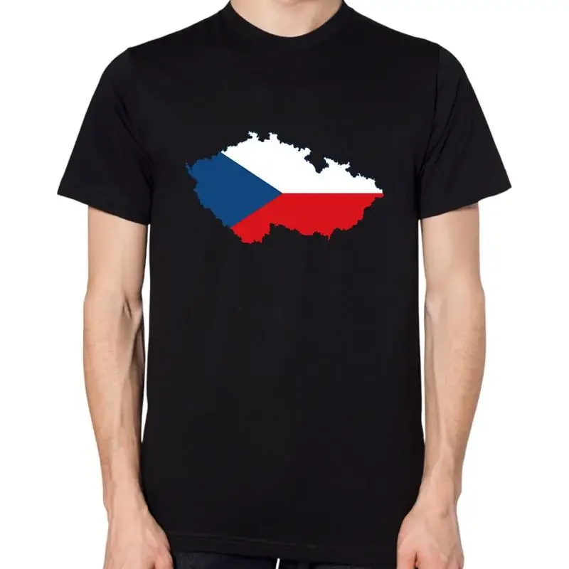 Czech Republic Flag Map T Shirt