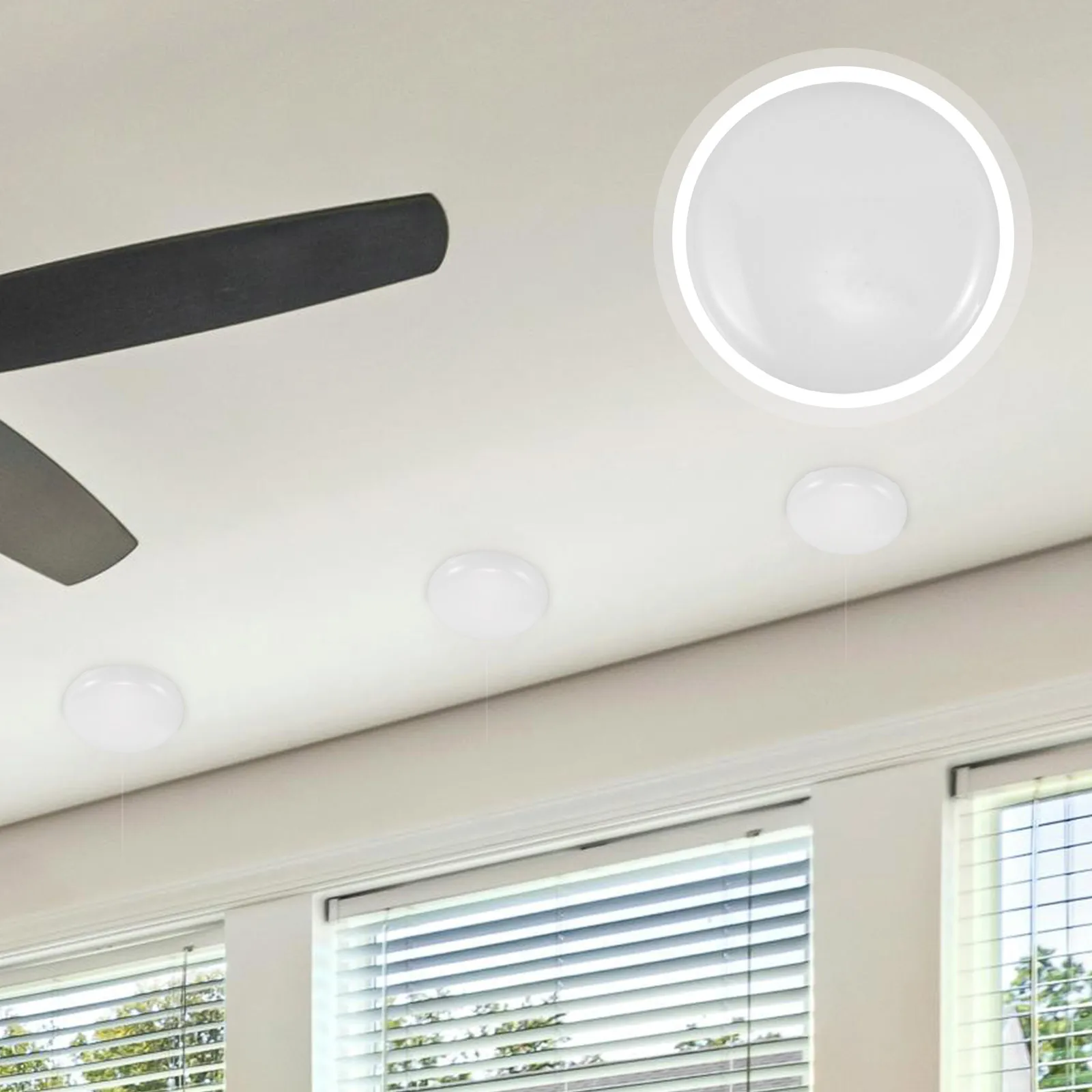 

6Pcs Translucent White LED Diffuser Round Lampshade Shield Thick Cover For Indoor Lighting Solutions