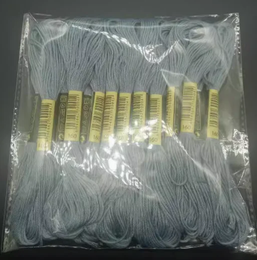 

10 шт./лот, набор ниток для вышивки крестиком, нить для вышивания для начинающих, браслет для рукоделия «сделай сам», Craft8 м, моток без повторения, Радуга 160