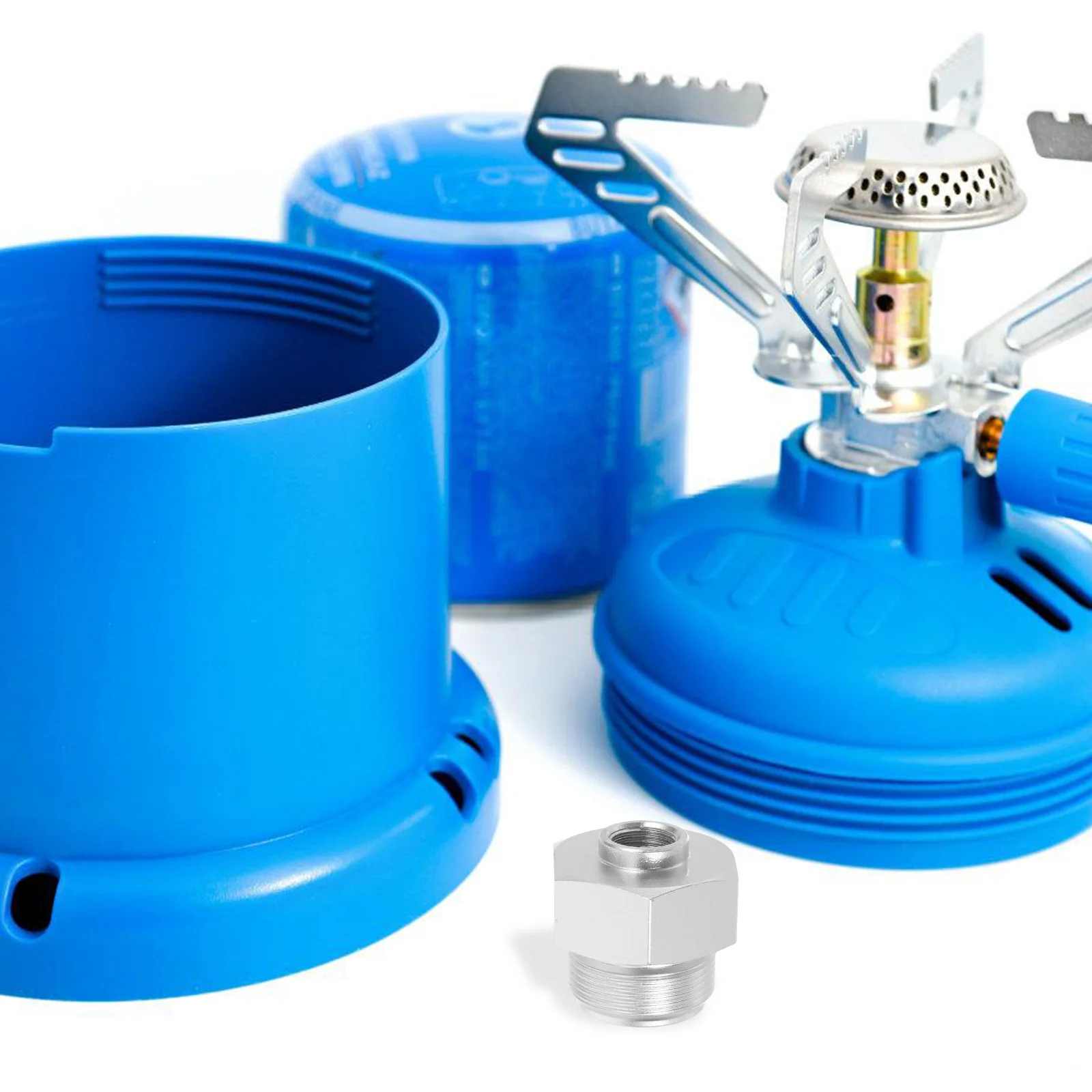 

Gas Cylinder Adapter Propane Tank Converter 6061 Aluminum Camping Supplies Outdoor BBQ Stove Travel Burner Lightweight Portable