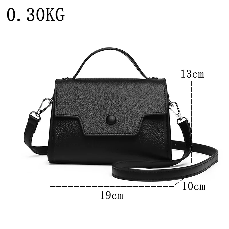 Cowhide Women Handbag Winter New Genuine Leather Shoulder Messenger Bag Designer Luxury Bag  Female Tote Ladies Crossbody Sac