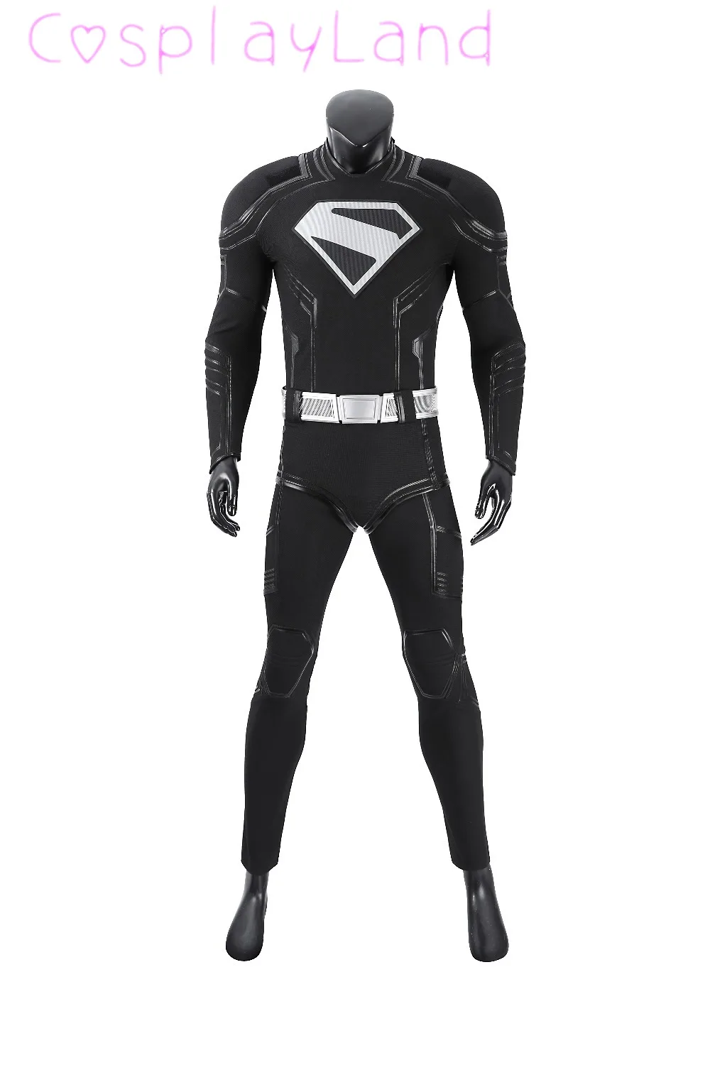 Halloween jumpsuit Super Legacy Clark Kent cosplay kostuum superheld zwarte bodysuit mantel volledige set pak outfit hoge kwaliteit - afbeelding 1