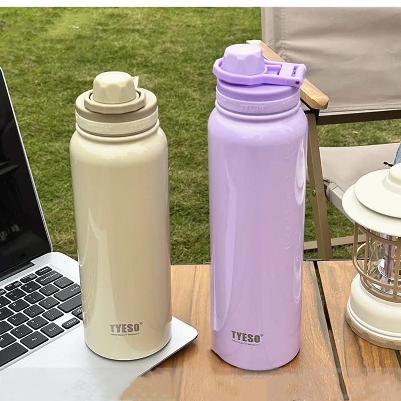 600ml/750ml/1050ml Double Stainless Steel Vacuum Flask Portable Long Term Insulation Sport Thermal Bottle Travel Tumbler