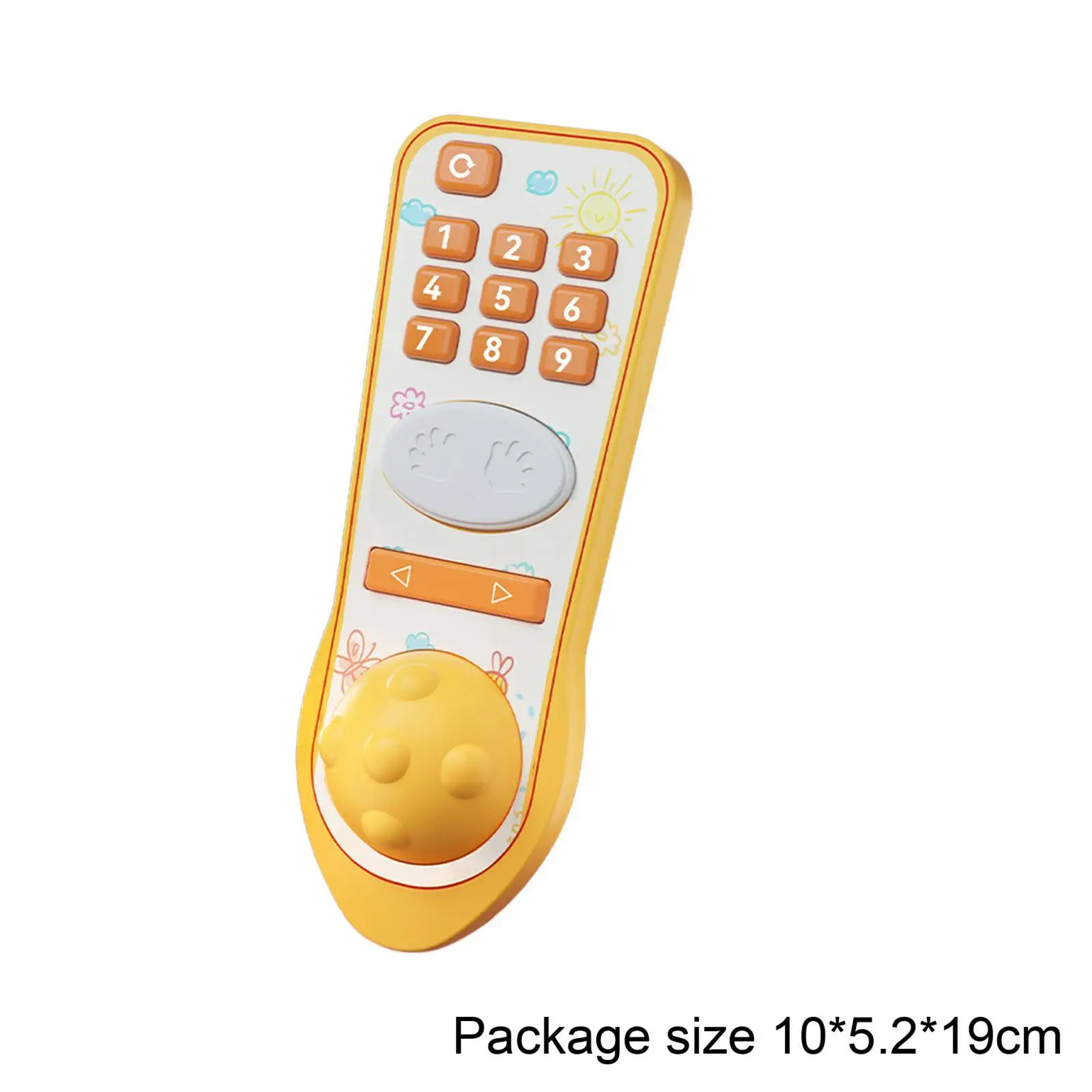 Musical TV Remote Control Toy with Soft Light and Sound Early Educational for