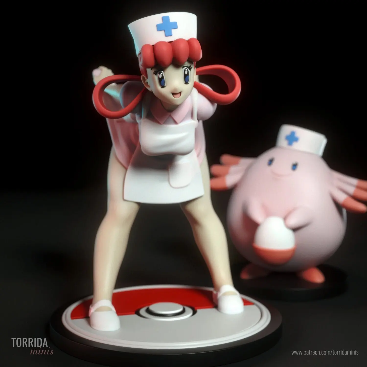 1/24 3d Printing Model Kit Cute Nurse Full Resin Model Kit DIY Miniature Reduction Statue Unpainted Kit Toys