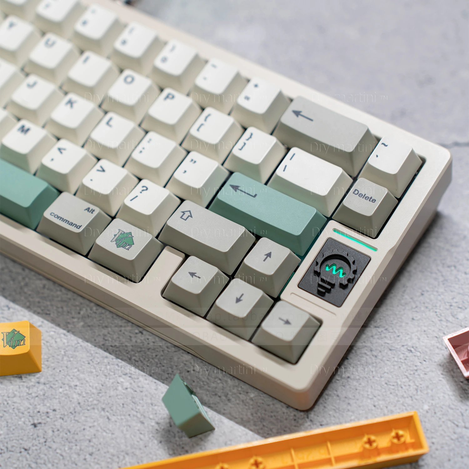 

9009 Retro Keycap Mac Supplement Original Factory Height Sublimation PBT Material 61 68 75 84 87 98 etc