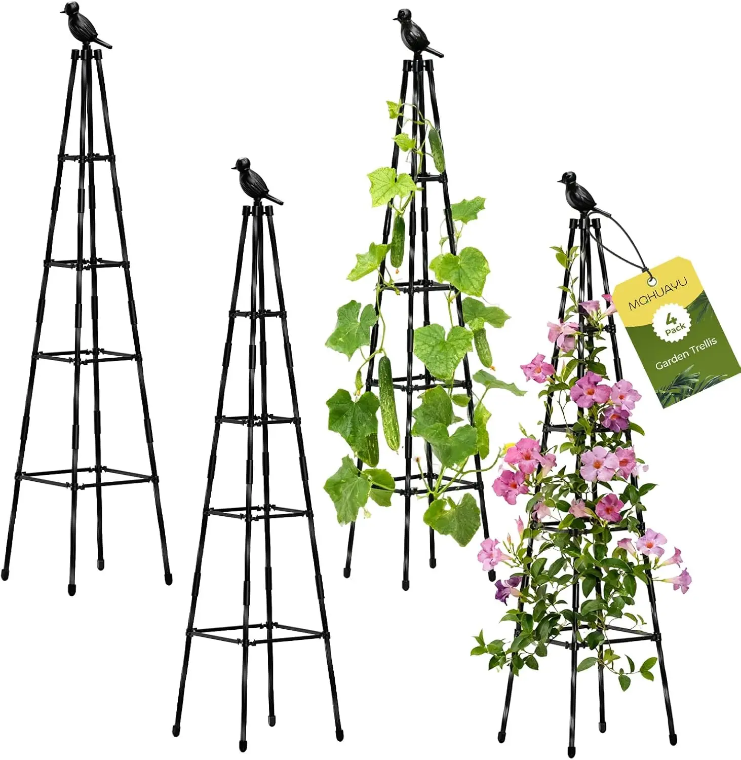 

Регулируемая садовая опора для вьющихся растений 65 дюймов, нержавеющая, для использования в помещении и на улице