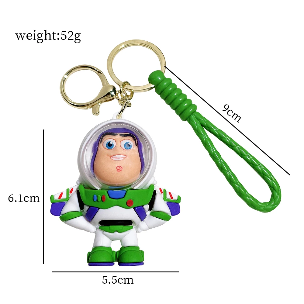 Cartoon Anime Film Toy Story  Toys Figure Woody Buzz Lightyear Keychain Action Jessie Woody Alien Key Ring Toys for Kids Gift