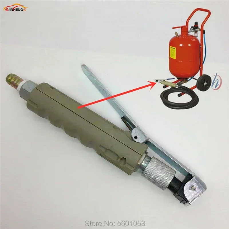 

5-20 Gallon Mobile Pneumatic Sandblasting Gun Blasting Machine Tool Portable Rust Nozzle Heads Sand Blaster
