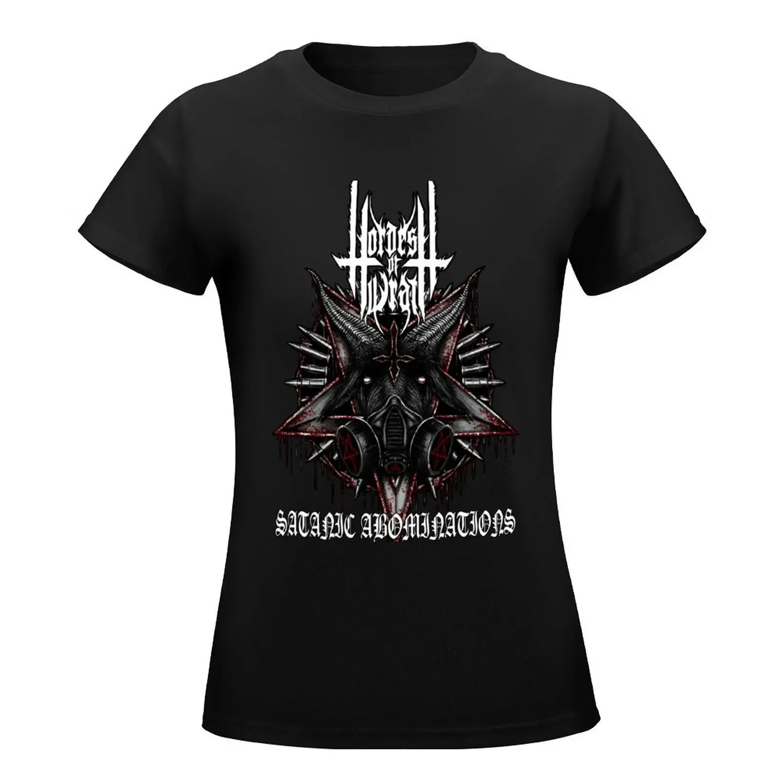 HORDES OF WRATH T-Shirt anime clothes Short sleeve tee shirts graphic tees summer tops cropped t shirts for Women