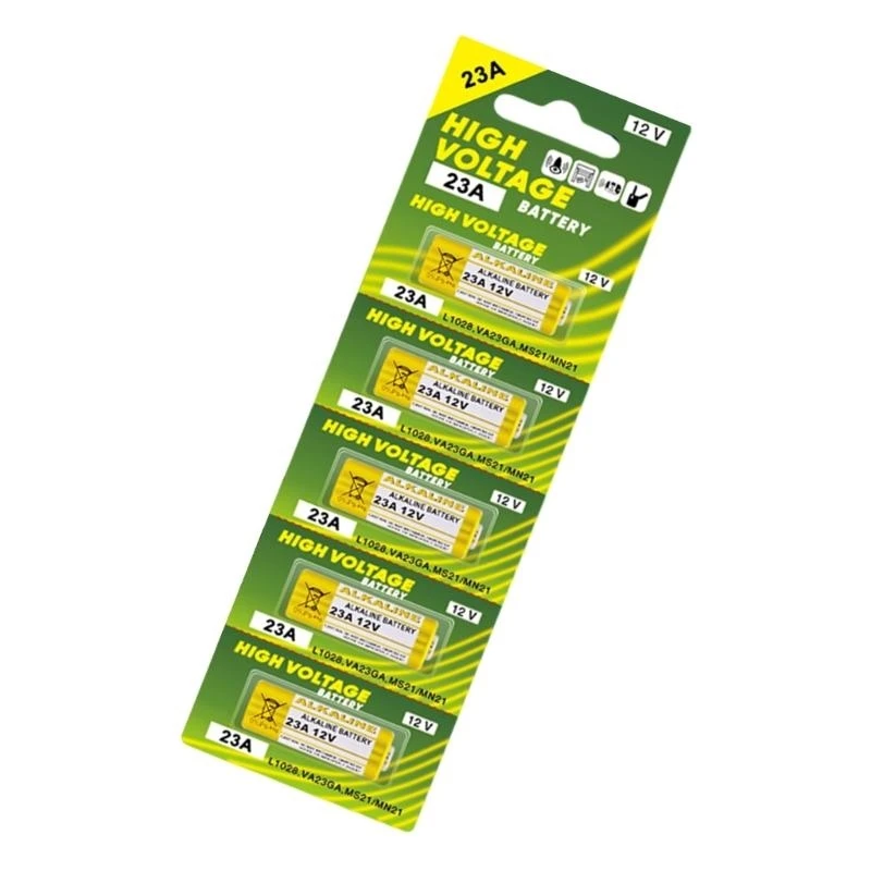 5 قطع 23A 12V بطاريات القلوية TOY TOY TOY TOY CLES