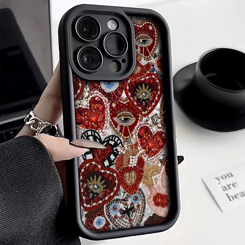 Чехол для телефона с рисунком глаз красного драгоценного камня и принтом для Honor X9C X9A X8C X8B X8A X8 X7A X6B Magic 6 5 400 Lite 300 200 Pro Bumper Cover