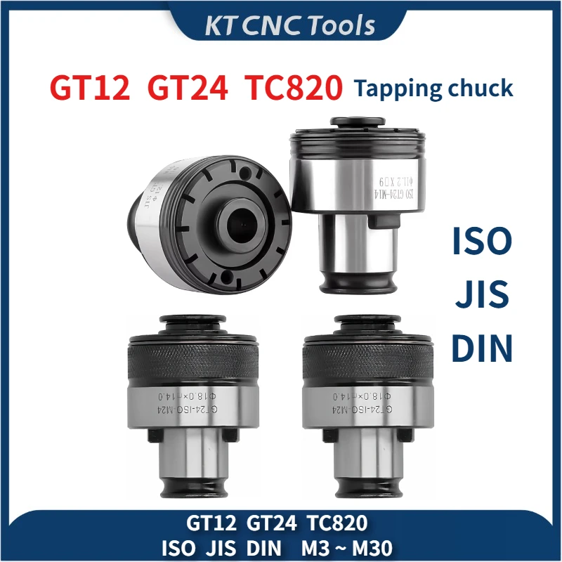 

GT12 GT24 TC820 Torsion Overload Protection Tapping Chuck Drill Rocker Drill Tap Chuck ISO JIS DIN M4 M6 M8 M10 M14 M16 M18 M20