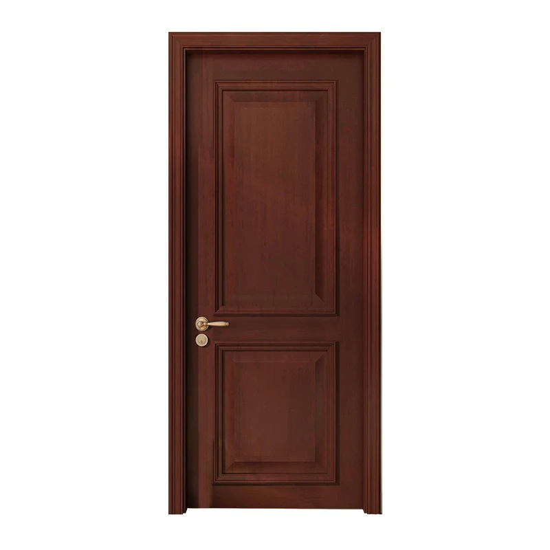 

New Chinese log paint door, solid wood door, begonia wood