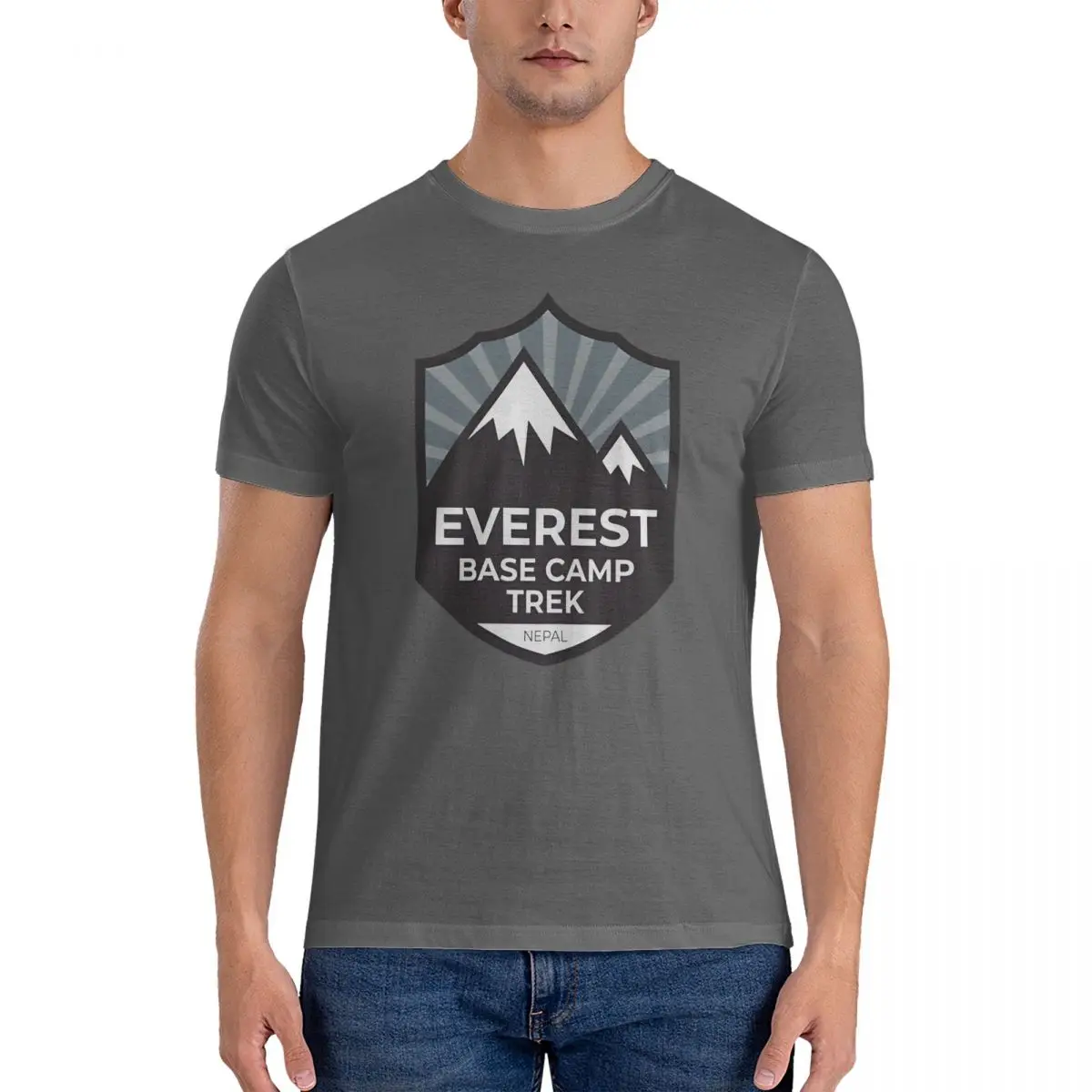 Unbelievable T-Shirt for Men Mount everest Funny Cotton Tee Shirt Round Neck Short Sleeve T Shirt Birthday Present Tops