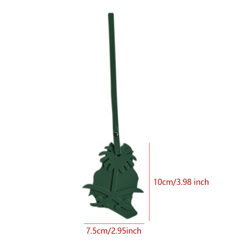 Leather Patch Coconut Tree Camel Bag Pendant Creative Keychain Lanyard Bag Accessory Key Pendant Car Keyring Charm Gift