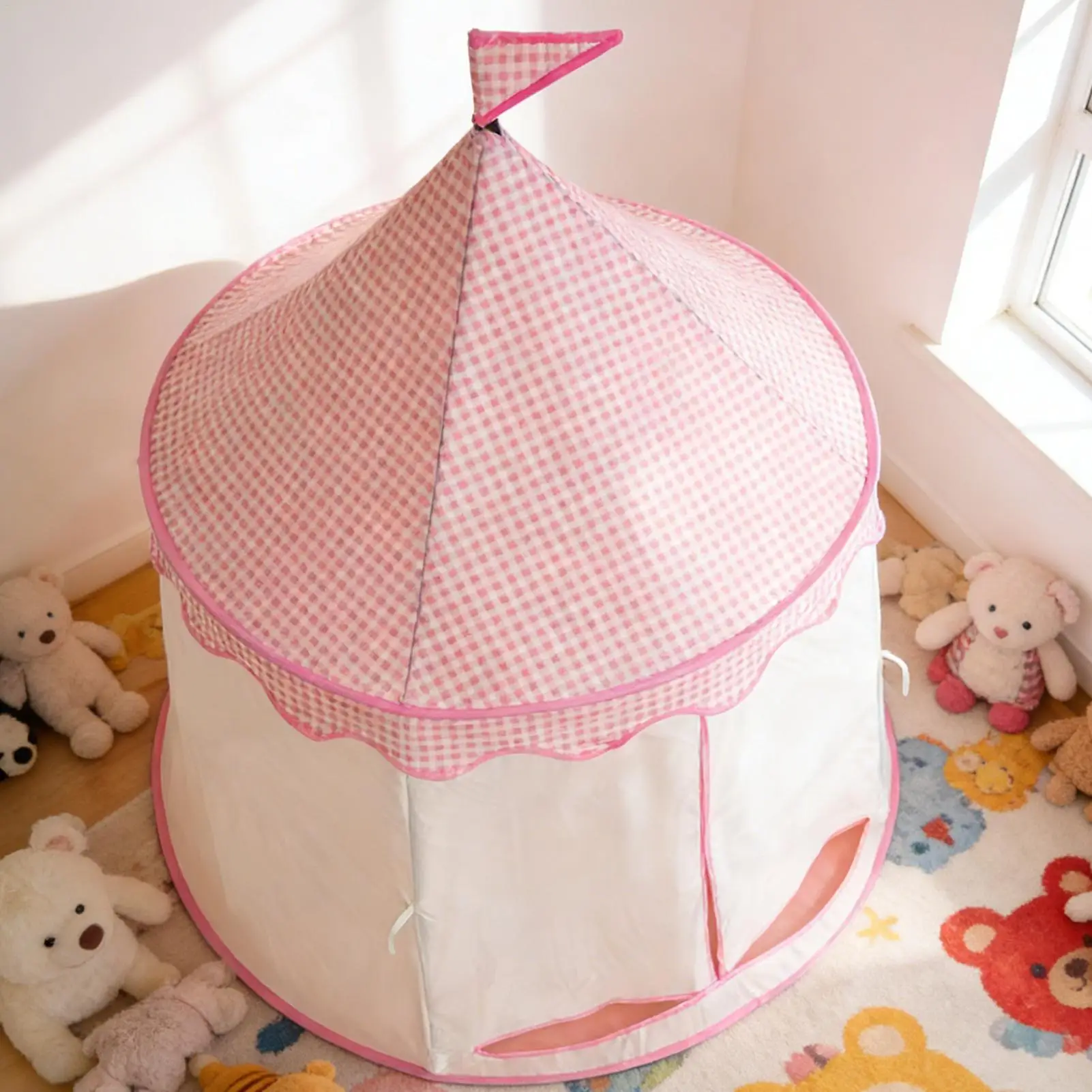 خيمة لعب قابلة للطي للأطفال، منزل لعب للأطفال، فتيات كبيرة، قلعة الأمير، لعبة خارجية، خيمة محمولة قابلة للطي، هدية للأطفال