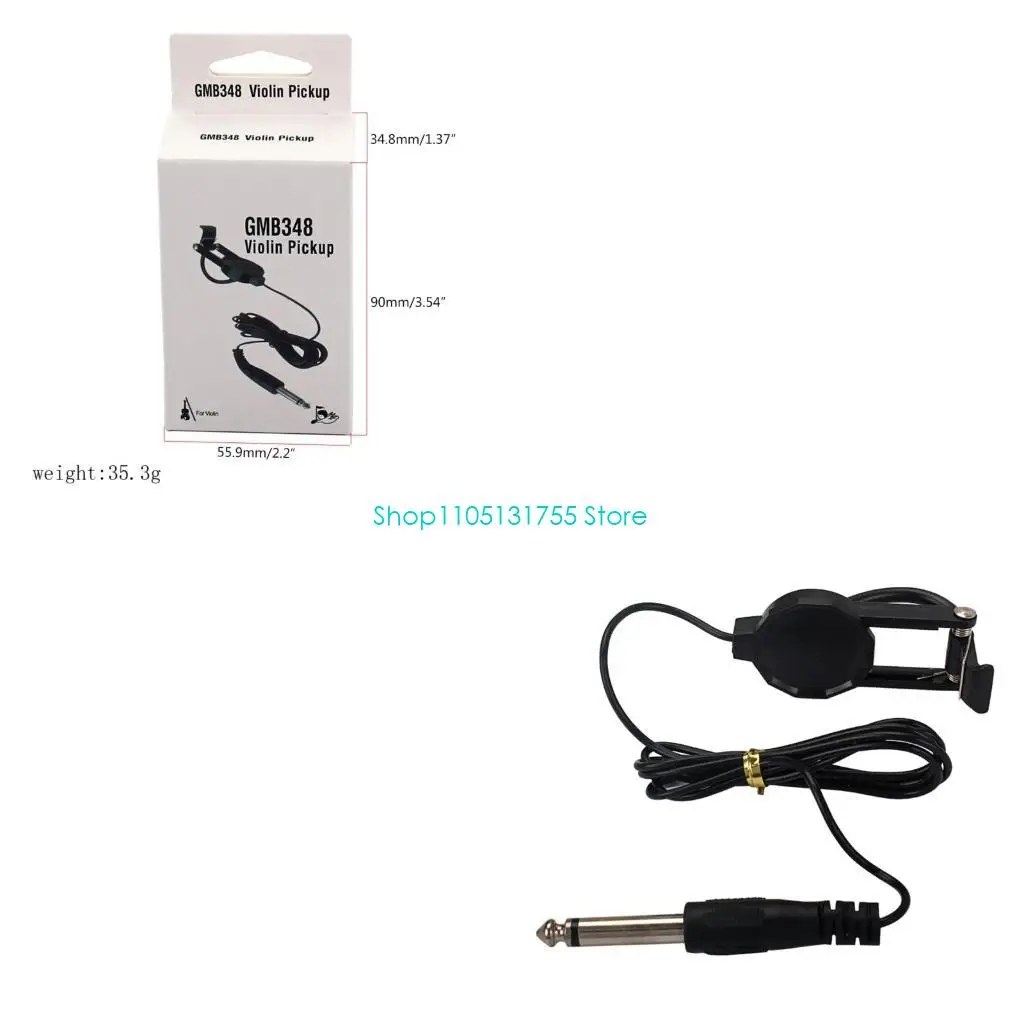 K0EF Clip-on Pickup for Violin with 1/4